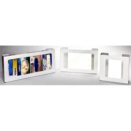 Rack Em Racks RackEm Racks 5116-W 4-Box RackEm Rackstal Plastic Box Glove Dispenser - White Heavy- Duty Plastic 5116-W